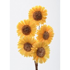 SOLA SUN FLOWER COLORS 4" (16" stem) Yellow